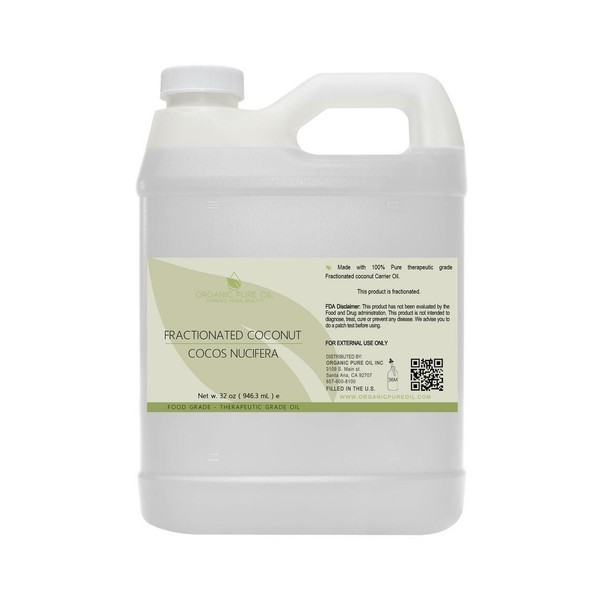 Fractionated coconut oil 100% pure non gmo mct 32 oz bulk wholesale formulation