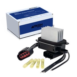 AITKEN HVAC Blower Motor Resistor Compatible with Ford F150 2009-2014, Explorer Expedition Escape Mustang Taurus MKS MKT Navigator (9L3Z-19E624-A, with Connector Harness)