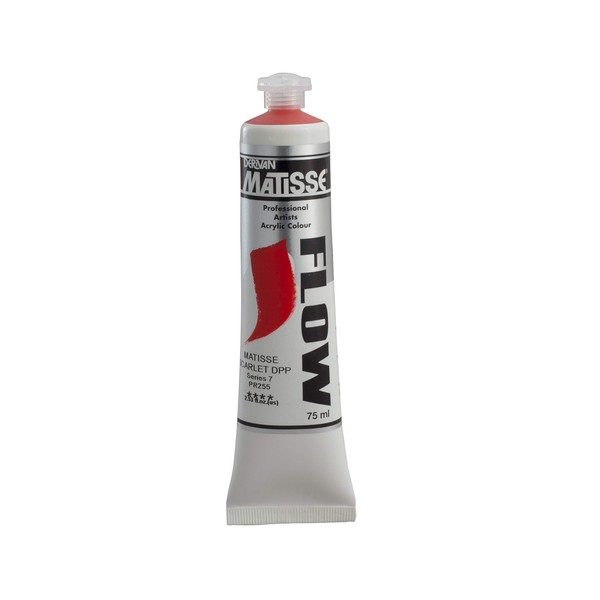 Matisse Flow Acrylic 75 ml Tube - Matisse Scarlet Deep