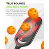 Warping Point Indoor Pickleball Balls, 12 Pack 26 Holes Orange