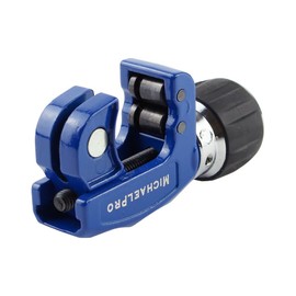 MichaelPro MP010022 Self Feeding Tube Cutter, Close Quarters Tubing Cutter, 1/8-inch to 7/8-inch (3 to 22mm), with Auto Feed Cutter Wheels, Blue