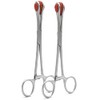 VISION TEK MED Young Tongue Rubber Jaws Seizing Forceps Straight