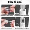 BOXOB 2-in-1 PVC Plastic Pipe Threader Kit, Integrated Internal &