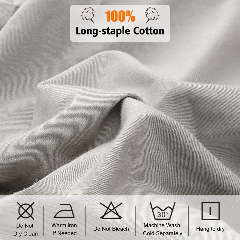 Lirex Fitted Sheet 135 x 190 cm 100% Cotton 300