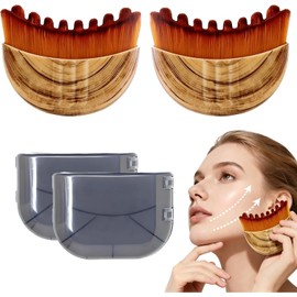 Facial Cleansing Brush Manual, Compact Lightweight Accessory for Travel and Daily Use - Lymphatic Contour Brush 2 Super