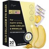 Parches para Ojos Ojeras 24k Oro- 20 Pares Mascarillas de