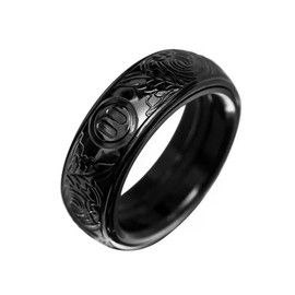 7JI Zirconium Ring Fidget Toy Ring Fidget Toy EDC Fidget Cube Toy Stress Relief Stress Relief Toy Killing Time Luxury Adult Men Christmas Gift