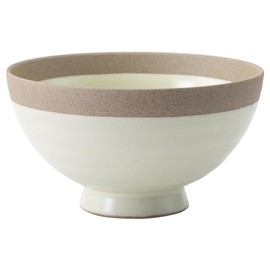 Arita Ware 74117 Cafe au Lait Bowl, Capacity 15.9 fl oz (450 ml), Pottery, White, Made in Japan