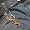 QUARKZMAN 3 Pieces Brass Screw Lock Key Ring Car Key