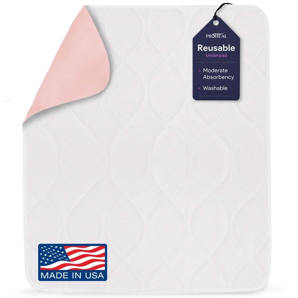 Incontinence Bed Pads Washable - Reusable Waterproof Bed Pads - Soft and Leak Proof Chucks - Moderate Absorbent Pee Pads For Adults - Withstands Extensive Washing - 18" x 24" - 3 Pack