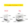 F Shape Glass Clamp Aluminium Alloy Glass Support Bracket Fit