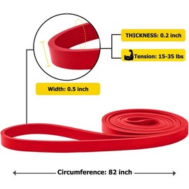 Resistance bands support pull-ups, bodybuilding exercises made of natural latex, suitable for stretching, weight lifting, and sports training at home or gym. - Color: black