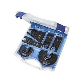 Faithfull FAIMFKIT7 Wood and Metal Cutting, Stone and Ceramic Grinding, Oscillating Multi-Function Tool Blade 7 Piece Set. Compatable with Most Popular Multi Tool Brands