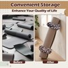 4 Pack Yoga Mat Scrunchie, Fits Standard Mats (Brown &
