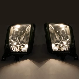 IKON MOTORSPORTS Fog Lights, Compatible With 2013-2018 Ram 1500 & 2019-2023 Ram 1500 Classic Pickup Truck, Passenger & Driver Side Smoke Lens Front Bumper Driving Lamp w/ 9006 12V 35W Bulbs