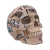 Nemesis Now Natural Bone Coloured Traditional, Tribal Tattoo Fund Skull,