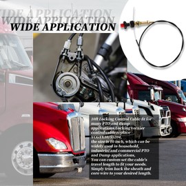 XYgdhqpt VCGTX10/55204 10FT Heavy Duty Vernier Locking Throttle Cable/Adjustable Locking Control Cable