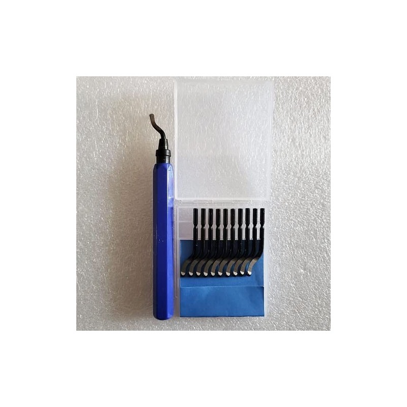 Hand Deburring Tool Set with 11 Pieces High Speed Steel