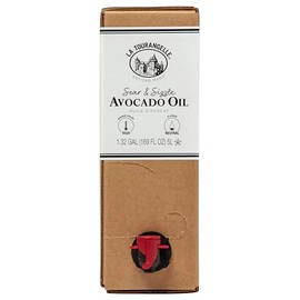 La Tourangelle, Avocado Oil, Refined High Smoke Point Great for High Heat Cooking, Frying, Cast Iron Seasoning, Handcrafted from Premium Avocados, 169 Fl Oz