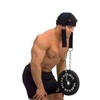 Fitness Neck Harness for Weight Training, Long Steel Chain and