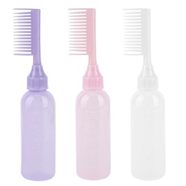 Botella Aplicadora de Tinte de Raíz Cepillo Aplicador de Tinte de Cabello 3 Pack Botella Aplicadora de Tinte de Raíz Botella Aplicadora de Tinte de Raíz 6 Onzas con Escala Graduada (B)