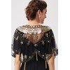 BABEYOND Sequin Beaded Evening Cape 1920s Fringed Shawl Wraps Wedding
