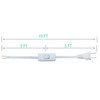 10FT Replacement Lamp Cord, White 18 AWG 2 Prong Extension