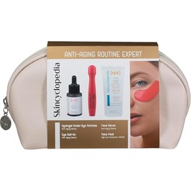 Skincyclopedia Gift Set for Women, Anti-Ageing Face Care Set, Beauty Gift Set with Retinol Serum, Retinol Eye Roller and SPF 50 Cream Plus 2 Eye Pads, Perfect Birthday Gift Set