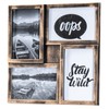 levandeo Picture Frame 4 Photos Black Copper Gold Stand Photo