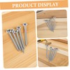 Kisangel 6pcs Stainless Steel Survey Markers Low Profile Ground Stakes