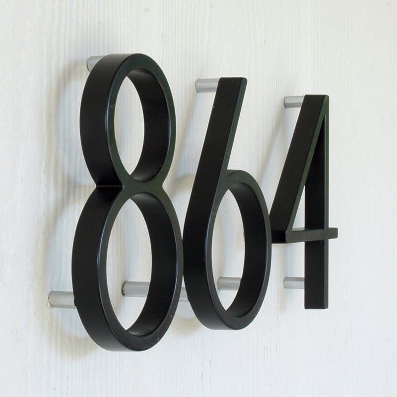 Distinctions 843198 Black Floating Mount 5-Inch House Number 8