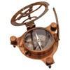 Antique Sundial Compass Replica Solid Brass Pocket Sundial West London