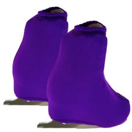 UniqGarb Polartec Thermal Ice Skate Foot Warmer Boot Cover Skate Cover ice Skate Covers for Blades Roller Skate Covers Purple Fleece