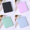Portable folding square hand mirror - green / 휴대용 접이식 사각 손거울 - 그린