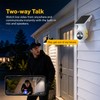 LinkSear 4G LTE Cellular Solar Security Camera Wireless Outdoor, No