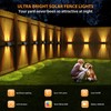 Solar Fence Lights,12 Pack Solar Lights Outdoor Warm White +