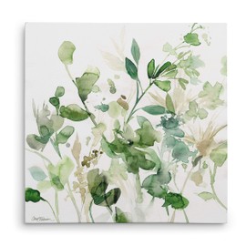 Wexford Home Sage Garden I Gallery Wrapped Canvas Wall Art, 10x10,
