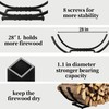 Curved Firewood Rack Firewood Holder: Heavy Duty Curved Wood Rack