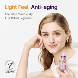 PURITO Retinol 0.1% + Retinal 0.1% Suero facial antienvejecimiento | para arrugas, líneas finas y piel más firme | Retinoides duales con NAD+, mejora 