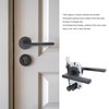 House Door Handle Lock Aluminum Black Antioxidant Coating Shock Resistance