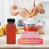 Reli. Plastic Juice Bottles [48 Bulk Pack] [8 oz] Square