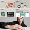 Smart Rings for Women Men,Fitness Tracker Ring,Heart Rate,Blood Oxygen,Blood Pressure,Step
