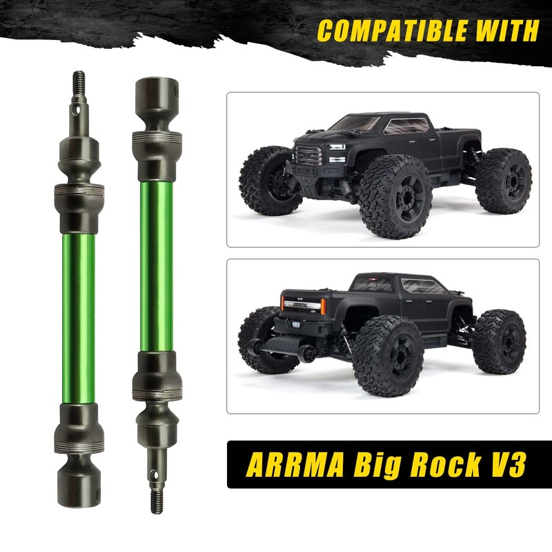 RCAWD 4X Slider Front/Rear Drive Shaft Set for 1/10 Arrma