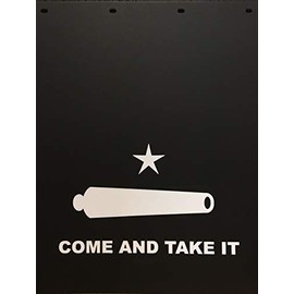 Diesel Power Plus View Larger 24"X30" Black & White MUD Flap - Come and TAKE IT - 3/8" Rubber - Pair