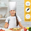JaGely 60 Pcs Kids Apron and Chef Hat Set with