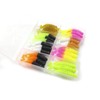 Trout bait rubber set, 48 pieces, trout bait box, trout
