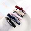 6 Pcs PU Leather Hair Ties,Small Knotted Bow Design,Knotted Bow