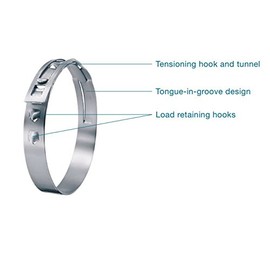 Oetiker 16800309 Stainless Steel Clamp, Band Width 7mm, Clamp ID Range 79.9mm(Closed) - 75.5mm (Open) (Pack of 10)