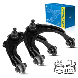 PHILTOP 14pcs Supension Kit Lower Control Arm Upper Control Arm Inner Tie Rod End Outer Tie Rod End Sway Bar End Link Lower Ball Joint for Honda Accord 2003, Acura TSX 2004-2007