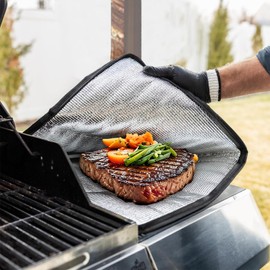 BBQ Blanket for Resting Meat, Reusable Smoke Grilling Resting Bags, Large Capacity Meat Resting Blanket for Brisket/Pork Shoulders/Turkeys, for Men BBQ Lovers (Regular 25in)